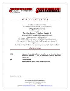 Avis de convocation