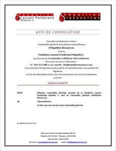 Avis ce convocation assemblée générale annuelle