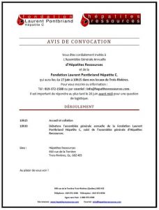Avis de convocation AGA